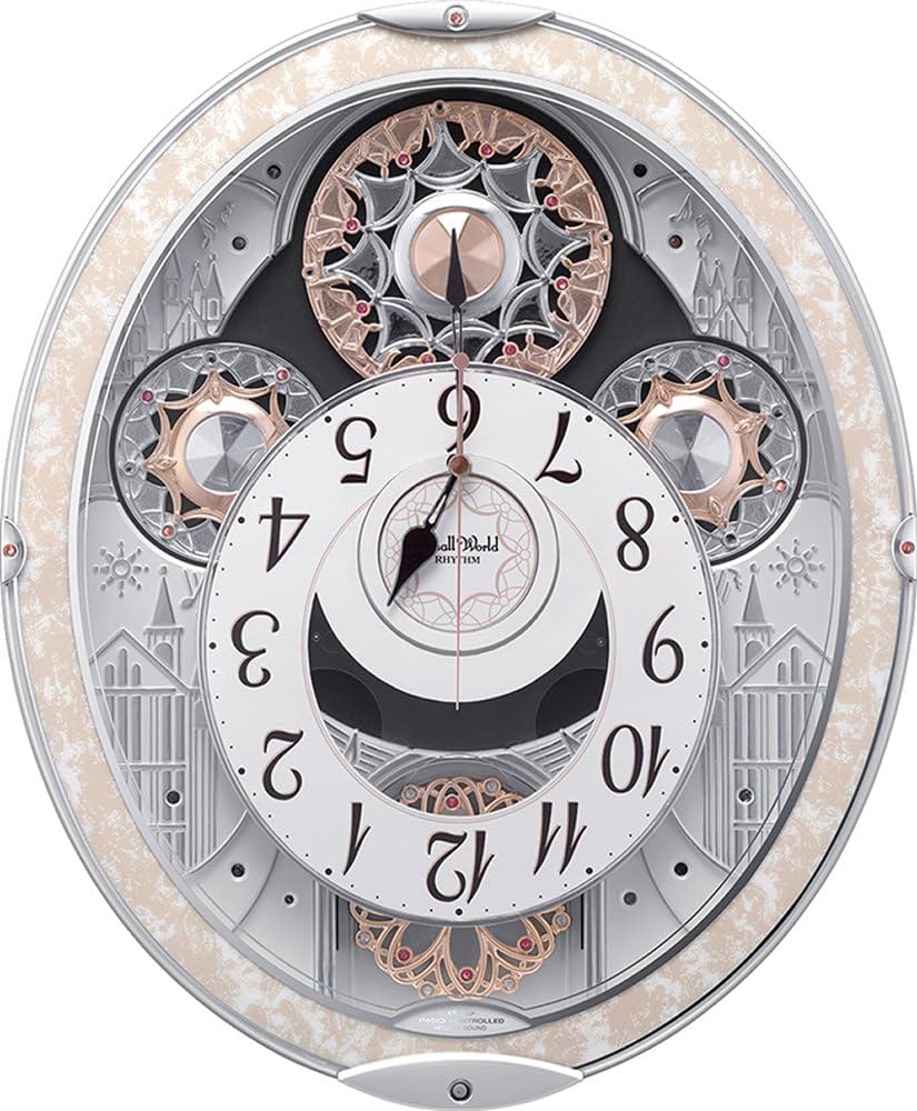 Small World Rhythm 掛時計 高音質メロディ付き Amazon.co.jp: リズム(RHYTHM) 掛け時計 電波時計 アナログ